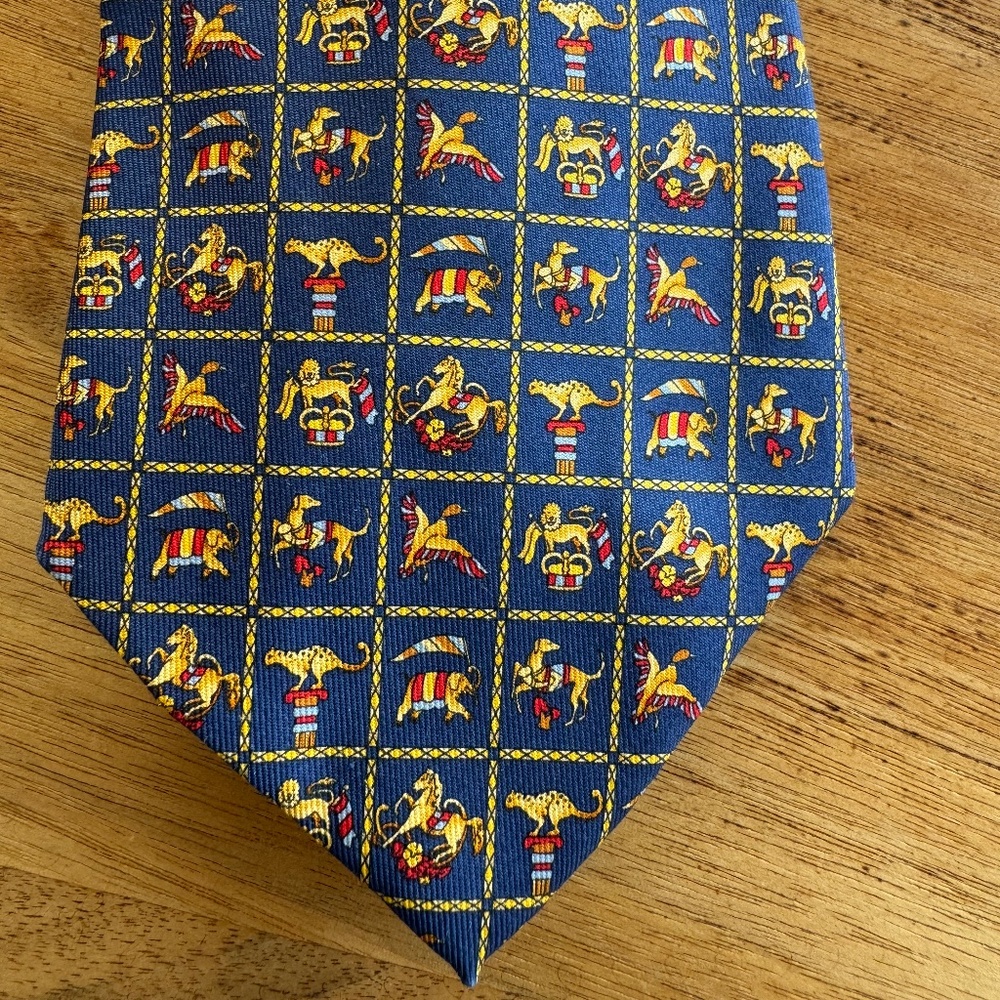 Salvatore Ferragamo Tie - Playful Animals